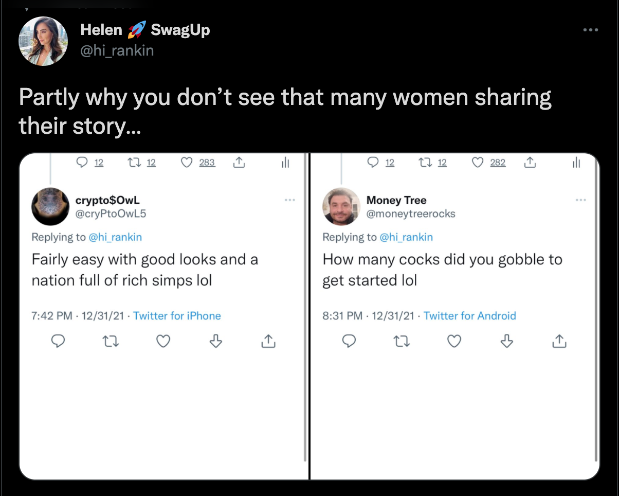 A recent example of online harassment targeting women